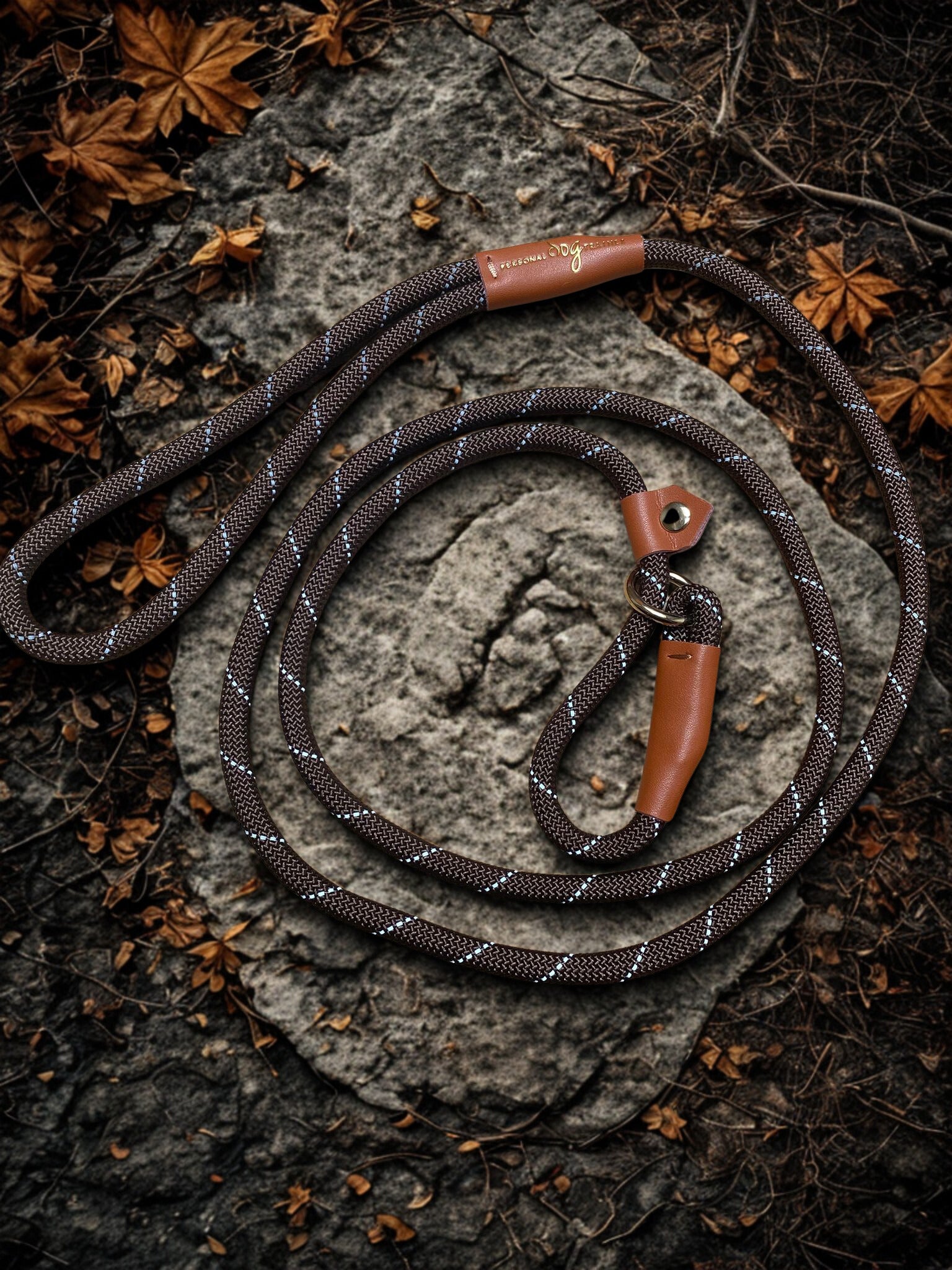 Hondenriem 1,6 meter – Reflecterend - Bruin