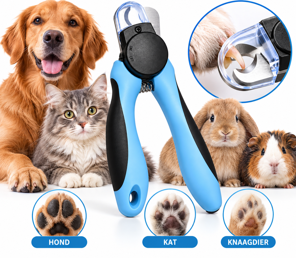 Led Nagelknipper voor Hond, Kat & Knaagdier  Veilig & Makkelijk Nagels Knippen