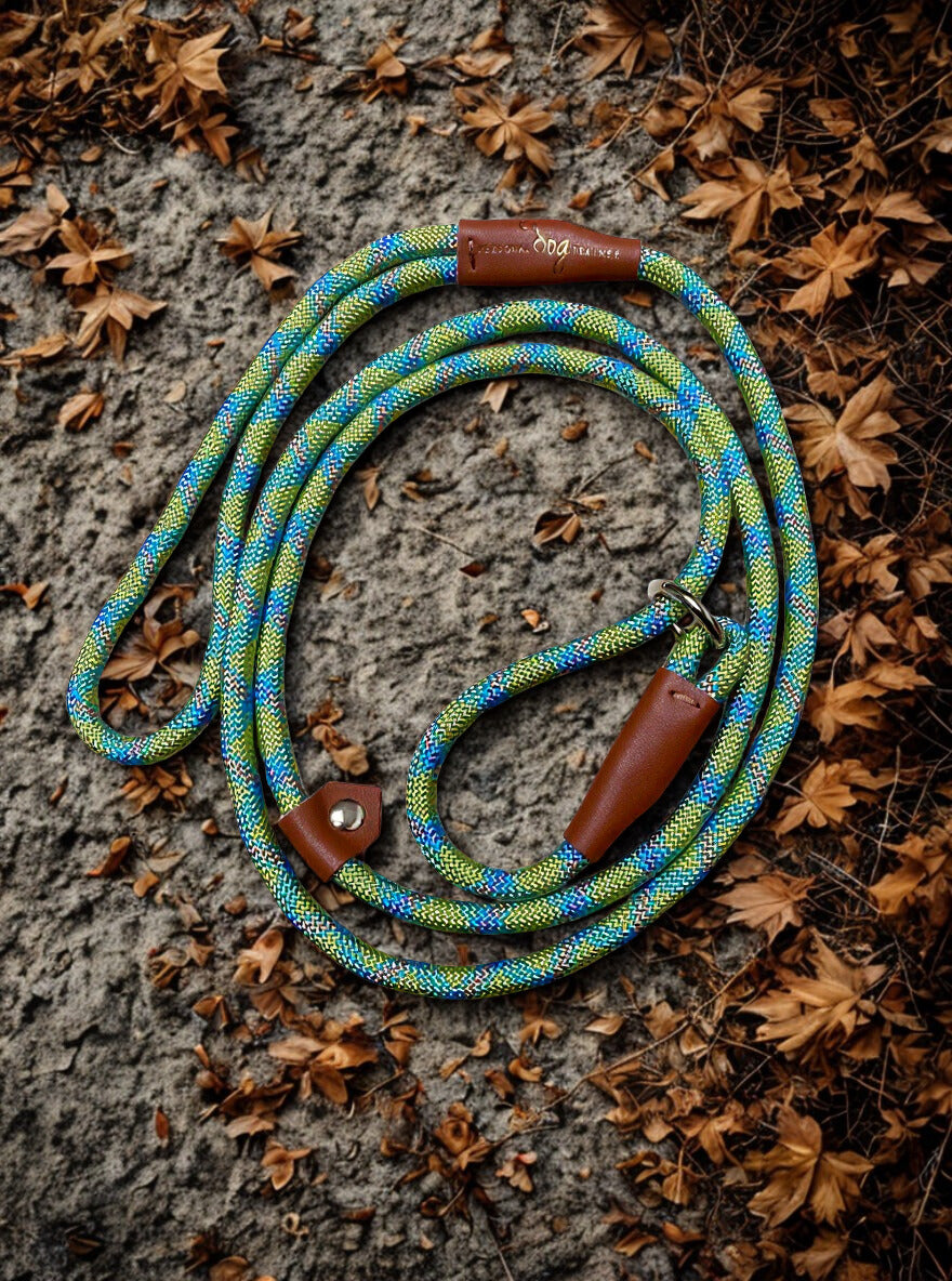 Hondenriem 1,6 meter – Reflecterend Groen/Roze/Blauw