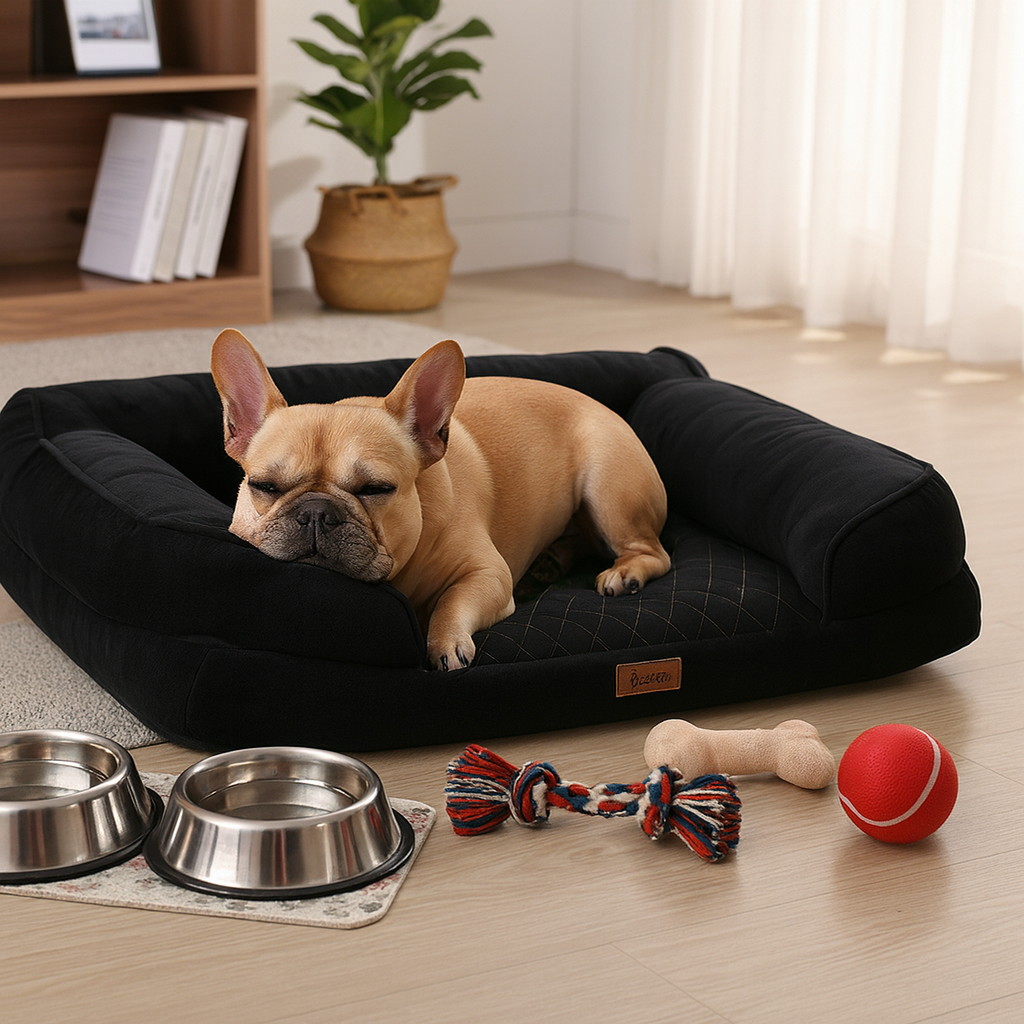 Orthopedisch Hondenbed (S) 65×55×18 cm 6 cm Wasbaar & Antislip